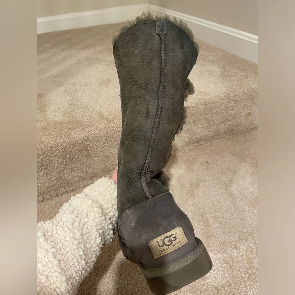 UGG Grey Bailey Button Boots - Picture 11 of 15